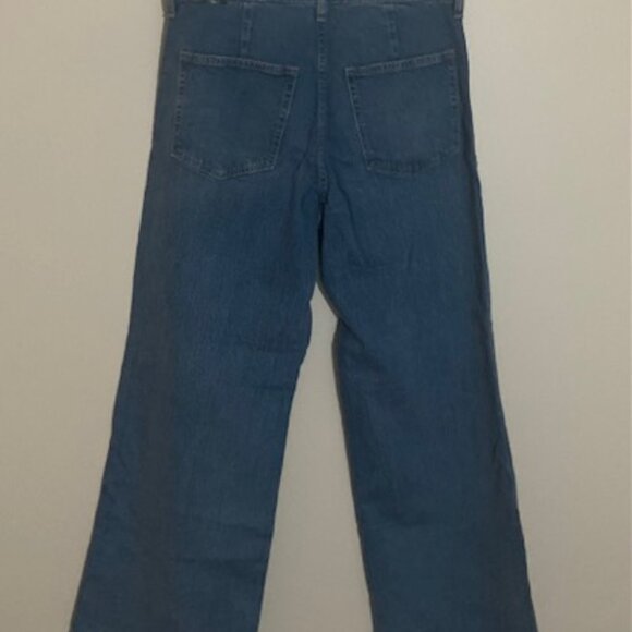 NWT J. Crew Patch Pocket Wide-Leg Crop All-Day Stretch Jeans - Size 28 - Picture 4 of 5